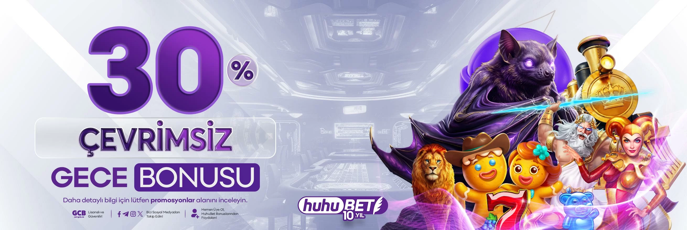 Huhubet çevrimsiz gece bonusu